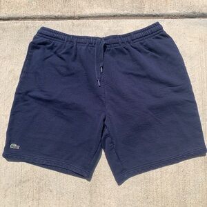 Lacoste Baggy Shorts Fleece Loungewear Navy Blue